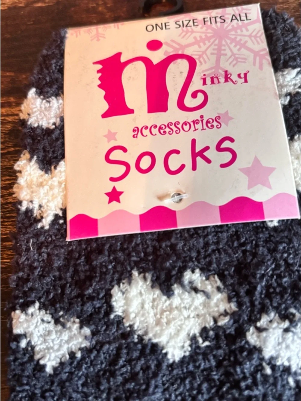 Heart & Bunny Cozy‎ Socks - Black & Cream